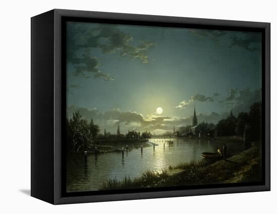 Marlow on Thames-Henry Pether-Framed Premier Image Canvas