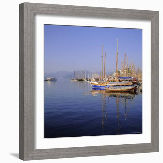 Marmaris Harbour, Turkey, Eurasia-John Miller-Framed Photographic Print