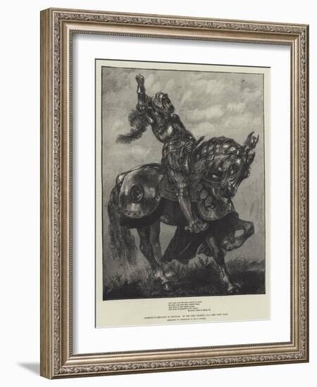 Marmion's Defiance to Douglas-Sir John Gilbert-Framed Giclee Print