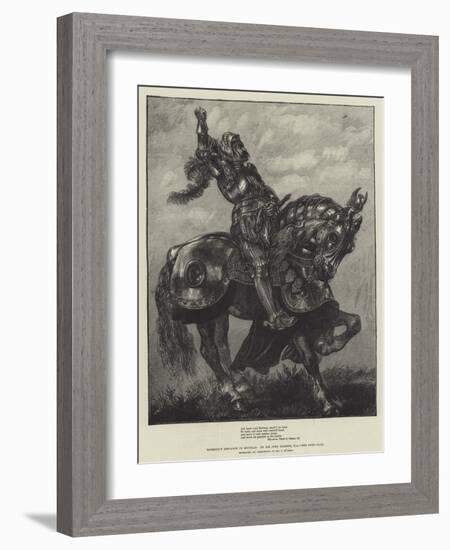 Marmion's Defiance to Douglas-Sir John Gilbert-Framed Giclee Print