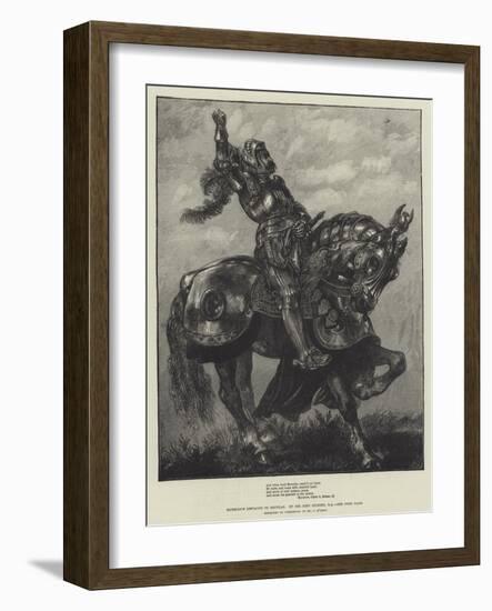 Marmion's Defiance to Douglas-Sir John Gilbert-Framed Giclee Print