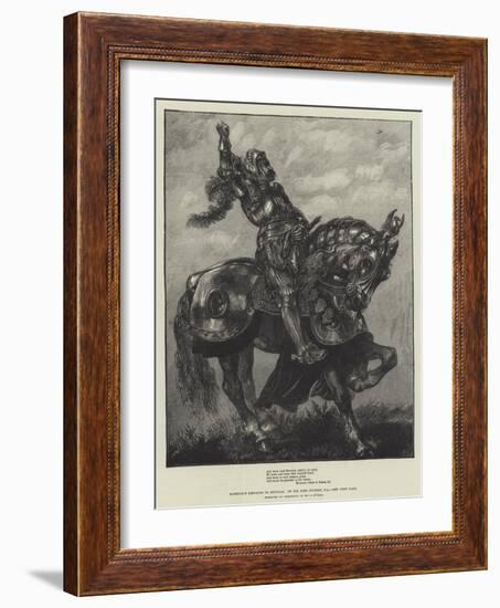 Marmion's Defiance to Douglas-Sir John Gilbert-Framed Giclee Print