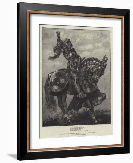 Marmion's Defiance to Douglas-Sir John Gilbert-Framed Giclee Print