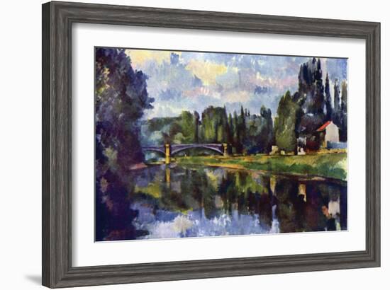 Marne Shore-Paul Cézanne-Framed Art Print