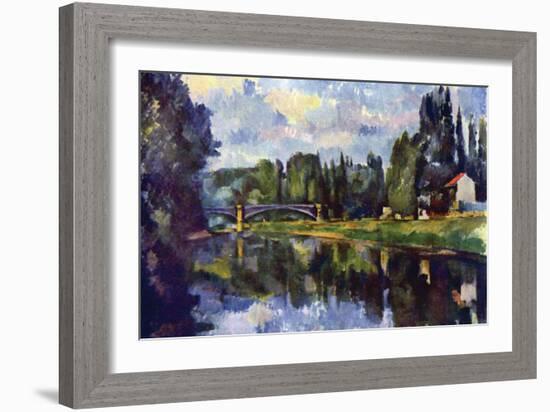 Marne Shore-Paul Cézanne-Framed Art Print