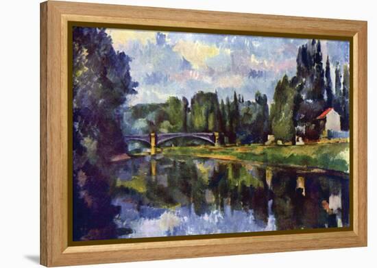 Marne Shore-Paul C?zanne-Framed Stretched Canvas