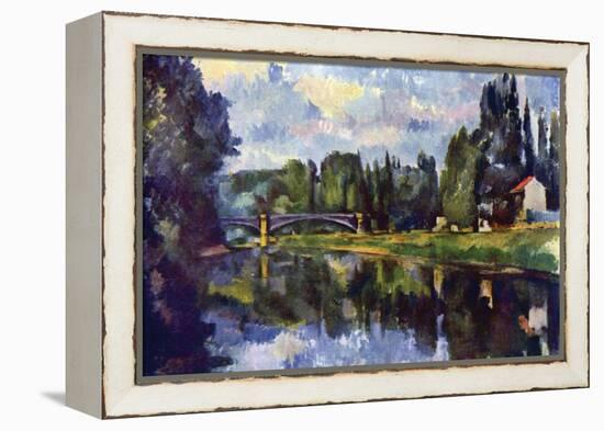 Marne Shore-Paul C?zanne-Framed Stretched Canvas