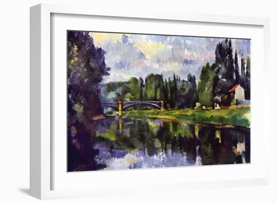 Marne Shore-Paul Cézanne-Framed Art Print