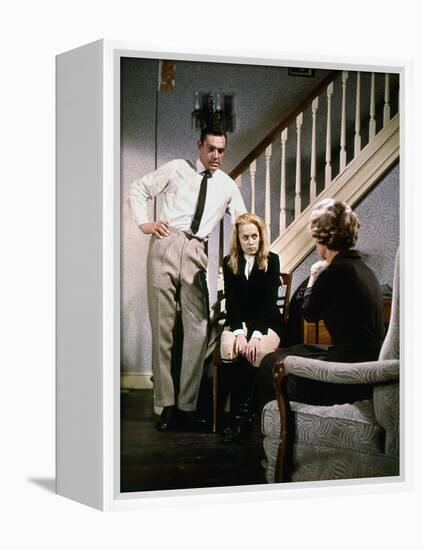 "MARNIE" by AlfredHitchcock with Tippi Hedren and Sean Connery, 1965 (photo)-null-Framed Stretched Canvas