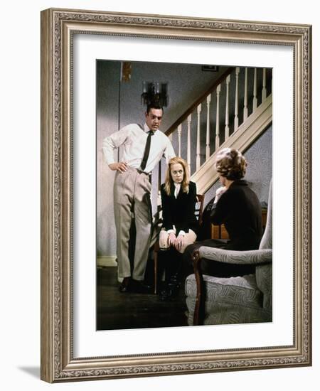 "MARNIE" by AlfredHitchcock with Tippi Hedren and Sean Connery, 1965 (photo)-null-Framed Photo