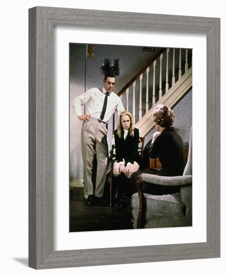 "MARNIE" by AlfredHitchcock with Tippi Hedren and Sean Connery, 1965 (photo)-null-Framed Photo