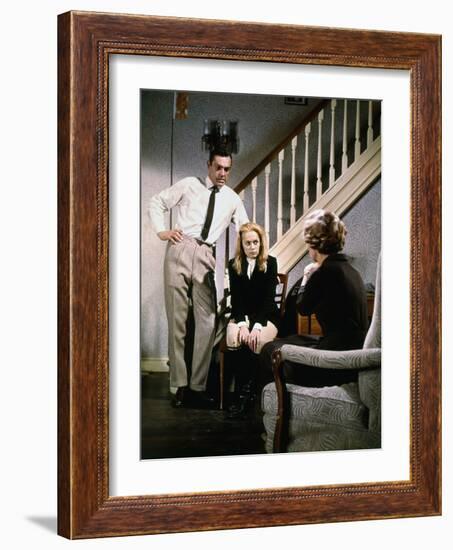 "MARNIE" by AlfredHitchcock with Tippi Hedren and Sean Connery, 1965 (photo)-null-Framed Photo