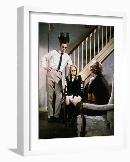 "MARNIE" by AlfredHitchcock with Tippi Hedren and Sean Connery, 1965 (photo)-null-Framed Photo