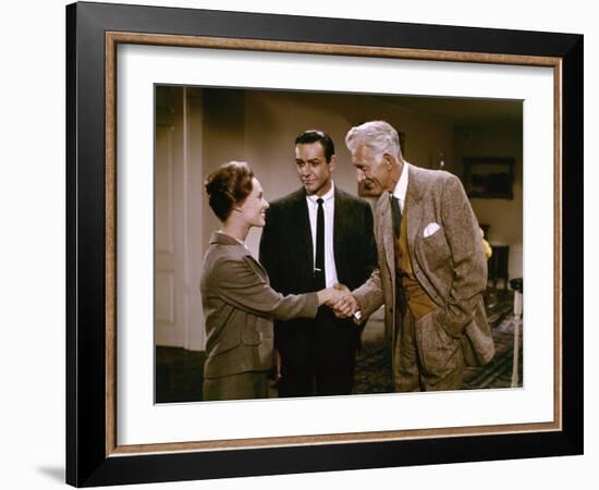 "MARNIE" by AlfredHitchcock with Tippi Hedren and Sean Connery, 1966 (photo)-null-Framed Photo