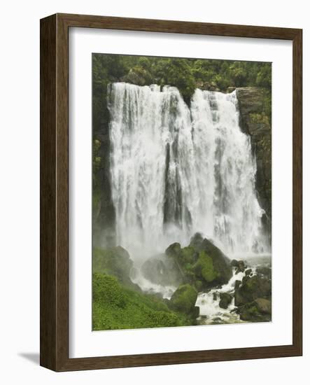 Marokopa Falls, Waikato, North Island, New Zealand, Pacific-Jochen Schlenker-Framed Photographic Print