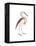 Marone Backed Heron-Maria Mendez-Framed Stretched Canvas