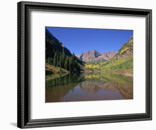 Maroon Bells, Aspen, Colorado, United States of America, North America-Jean Brooks-Framed Photographic Print