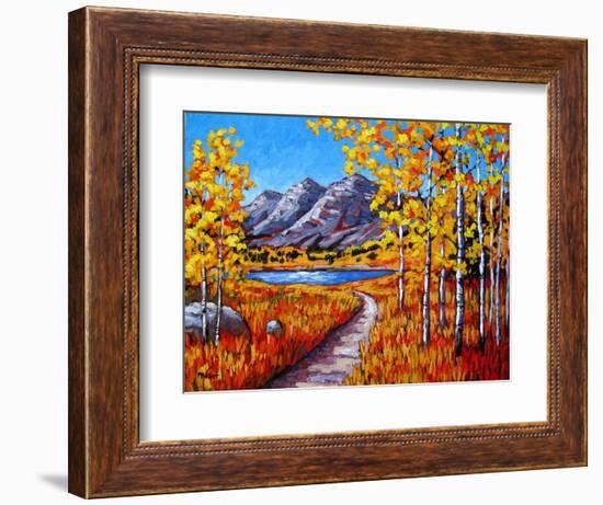 Maroon Bells, Colorado in Autumn-Patty Baker-Framed Art Print