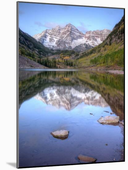 Maroon Bells From Maroon Lake, Maroon Bells-Snowmass Wilderness, Colorado, USA-Jamie & Judy Wild-Mounted Photographic Print