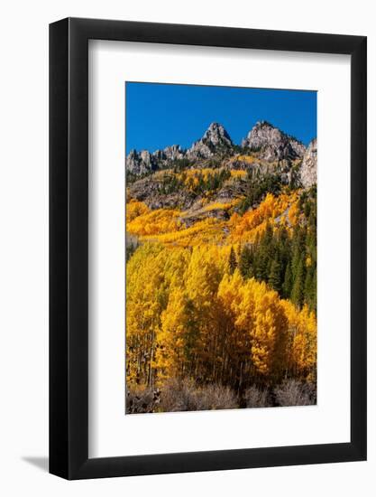 Maroon Bells-Snowmass Wilderness in autumn-Mallorie Ostrowitz-Framed Photographic Print