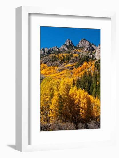 Maroon Bells-Snowmass Wilderness in autumn-Mallorie Ostrowitz-Framed Photographic Print