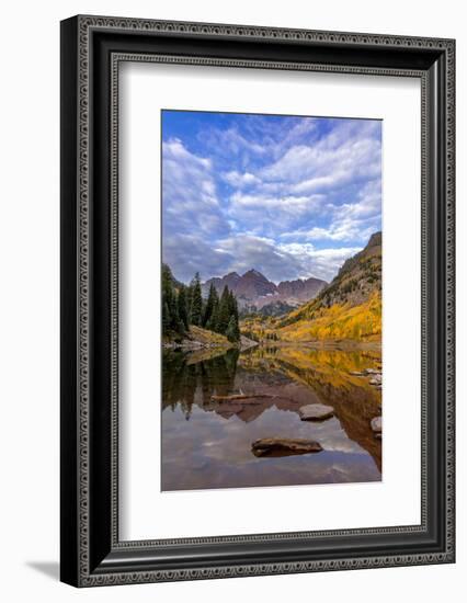 Maroon Lake in the White River National Forest Near Aspen, Colorado, Usa-Chuck Haney-Framed Photographic Print