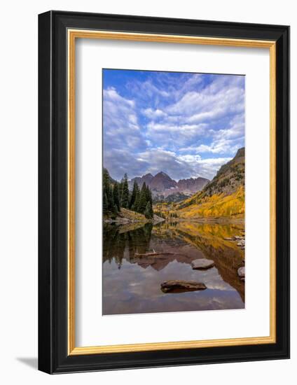 Maroon Lake in the White River National Forest Near Aspen, Colorado, Usa-Chuck Haney-Framed Photographic Print