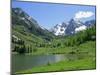 Maroon Lake Near Aspen, Colorado, United States of America, North America-Westwater Nedra-Mounted Photographic Print