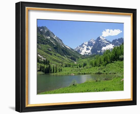 Maroon Lake Near Aspen, Colorado, United States of America, North America-Westwater Nedra-Framed Photographic Print