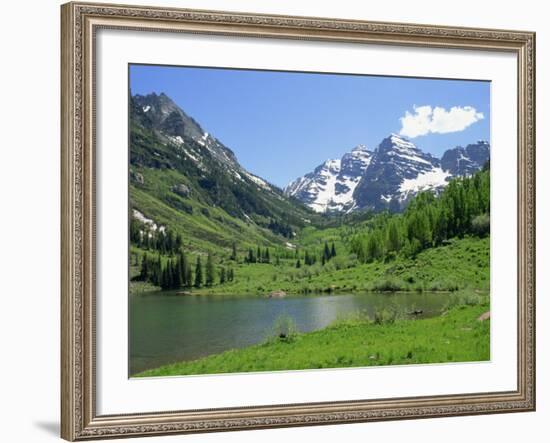 Maroon Lake Near Aspen, Colorado, United States of America, North America-Westwater Nedra-Framed Photographic Print