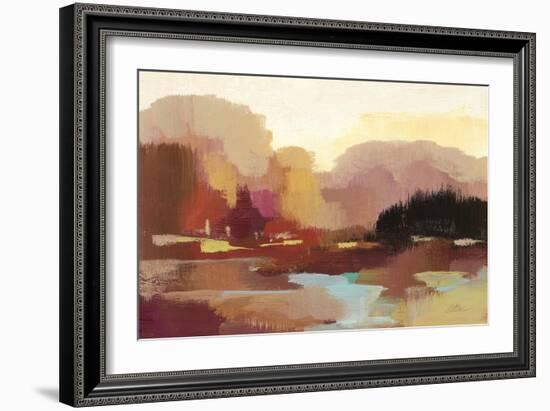 Maroon Landscape Crop-Silvia Vassileva-Framed Art Print