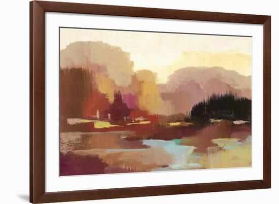 Maroon Landscape Crop-Silvia Vassileva-Framed Art Print