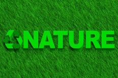 Nature Word over Green Grass-marphotography-Art Print