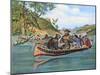 Marquette and Jolliet on Mississippi River-null-Mounted Giclee Print