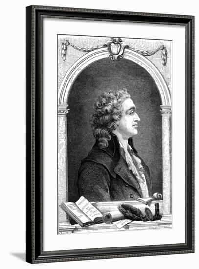 Marquis De Condorcet (1743-179), French Enlightenment Philosopher and Sociologist, 1874-null-Framed Giclee Print