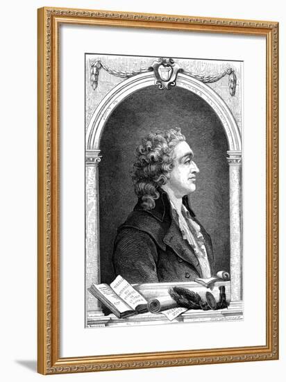 Marquis De Condorcet (1743-179), French Enlightenment Philosopher and Sociologist, 1874-null-Framed Giclee Print