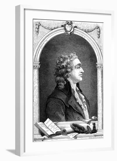 Marquis De Condorcet (1743-179), French Enlightenment Philosopher and Sociologist, 1874-null-Framed Giclee Print