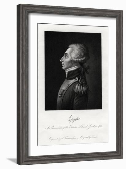 Marquis De Lafayette, French Military Leader and Statesman, 1845-S Freeman-Framed Giclee Print