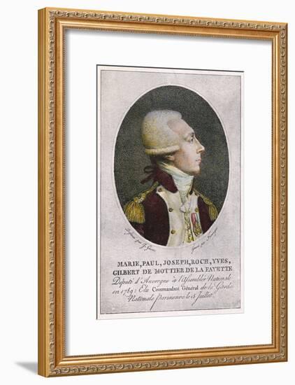 Marquis de Lafayette-null-Framed Art Print