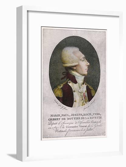 Marquis de Lafayette-null-Framed Art Print