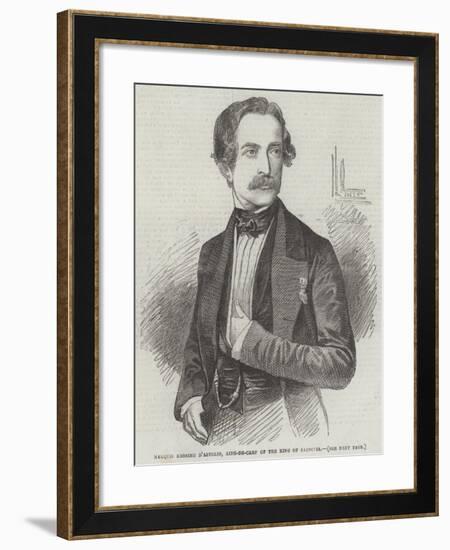 Marquis Messimo D'Azeglio, Aide-De-Camp of the King of Sardinia-null-Framed Giclee Print