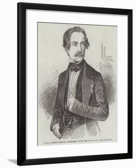 Marquis Messimo D'Azeglio, Aide-De-Camp of the King of Sardinia-null-Framed Giclee Print