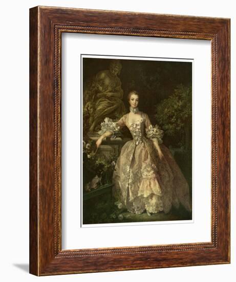 Marquise De Pompadour, 1759-Francois Boucher-Framed Giclee Print