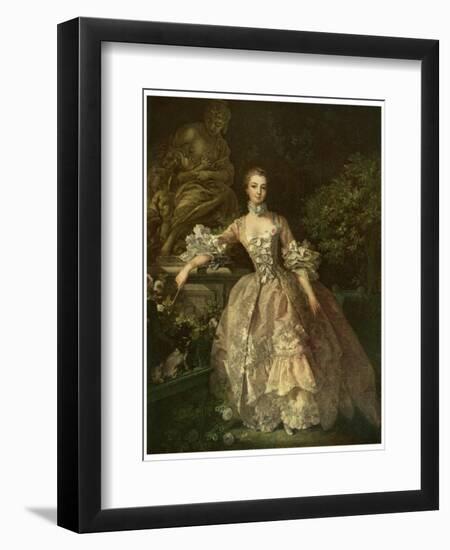 Marquise De Pompadour, 1759-Francois Boucher-Framed Giclee Print