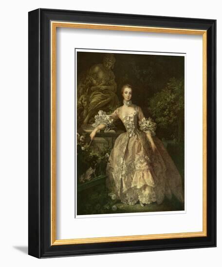 Marquise De Pompadour, 1759-Francois Boucher-Framed Giclee Print