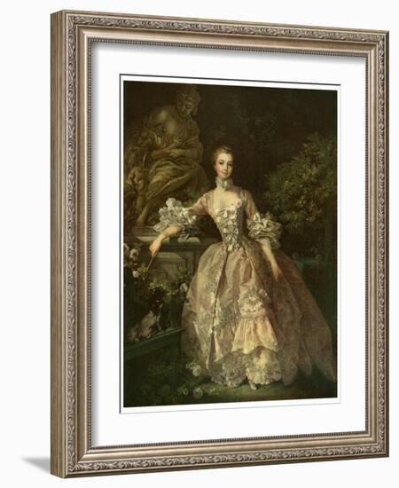 Marquise De Pompadour, 1759-Francois Boucher-Framed Giclee Print