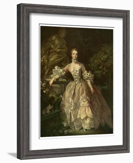 Marquise De Pompadour, 1759-Francois Boucher-Framed Giclee Print