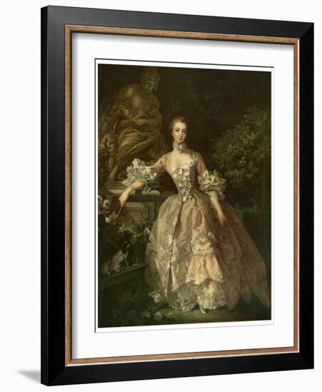 Marquise De Pompadour, 1759-Francois Boucher-Framed Giclee Print