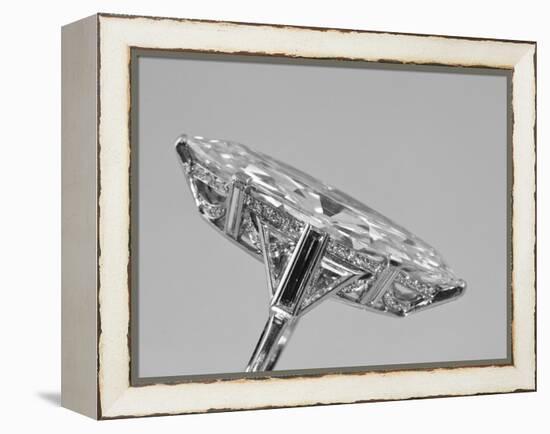 Marquise Diamond Ring-null-Framed Premier Image Canvas