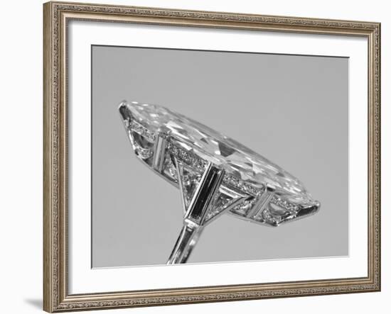 Marquise Diamond Ring-null-Framed Photographic Print